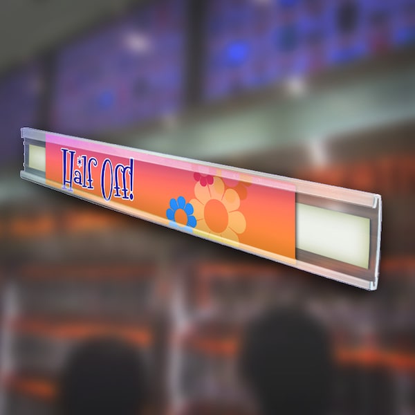 1" H Clear C-Channel. 6-Foot Length, PK10
